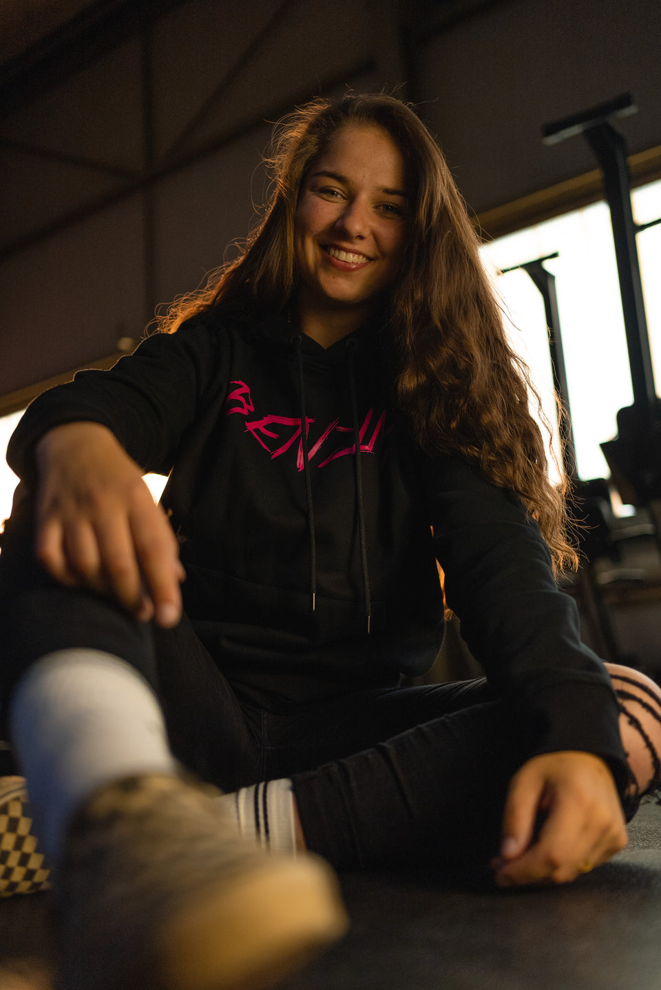 24/7 Hoodie black/pink