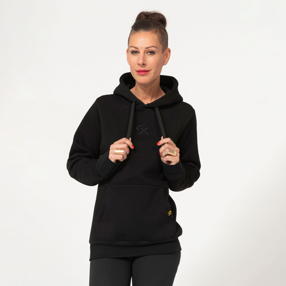 Hoodie Farbe Schwarz für Motocross von benzim